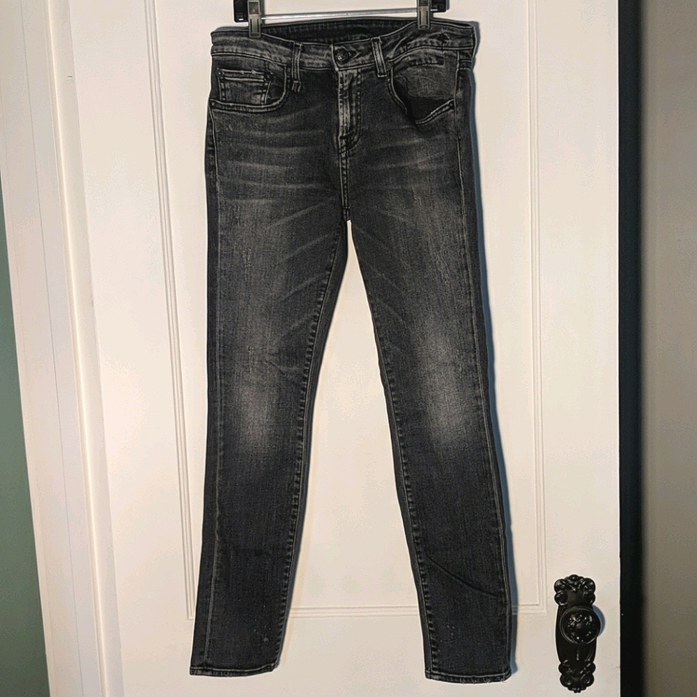 R13 Alison Crop jeans in Orion Black 27